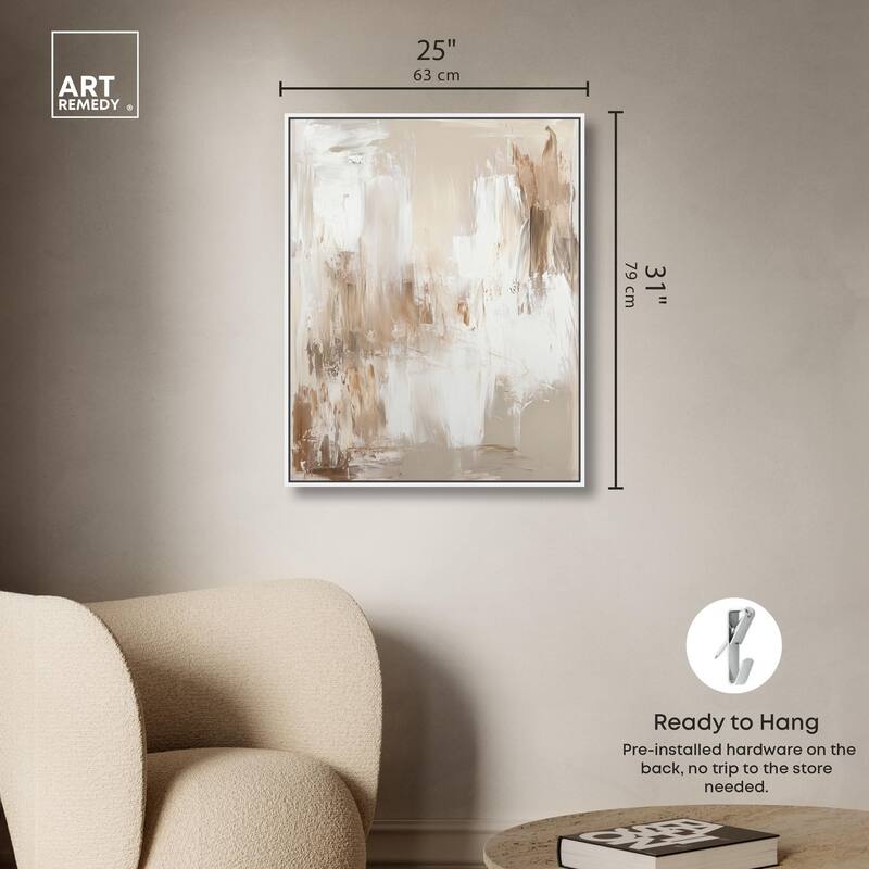 Latte Layers I Canvas by Art Remedy