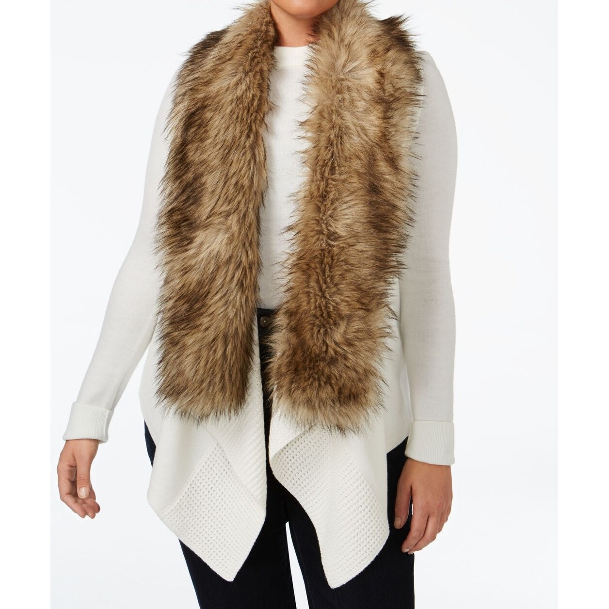michael kors fur vest