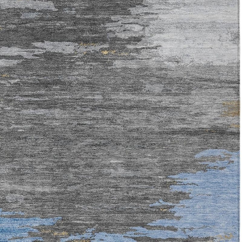 HomeRoots Abstract Transitional Rectangle Outdoor Rug
