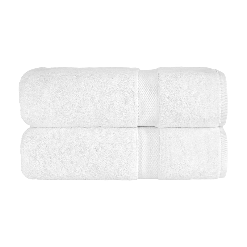 Authentic Hotel and Spa 100% Turkish Cotton Anovia Oversized Bath Towel Set - 2 Piece Set