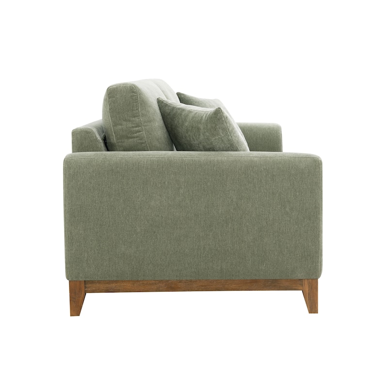Furniture of America Lurek Mid Century Modern OEKO TEX Chenille Sofa