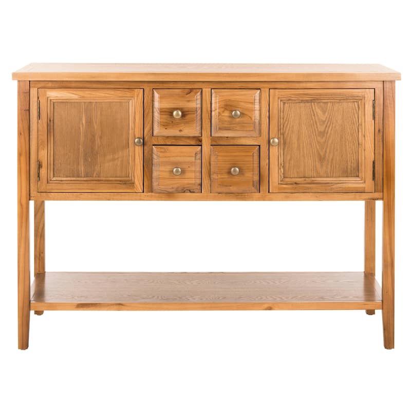 SAFAVIEH Milenija Oak Finish Storage Sideboard - 45.7" x 15" x 34" - 17Wx48Dx22H