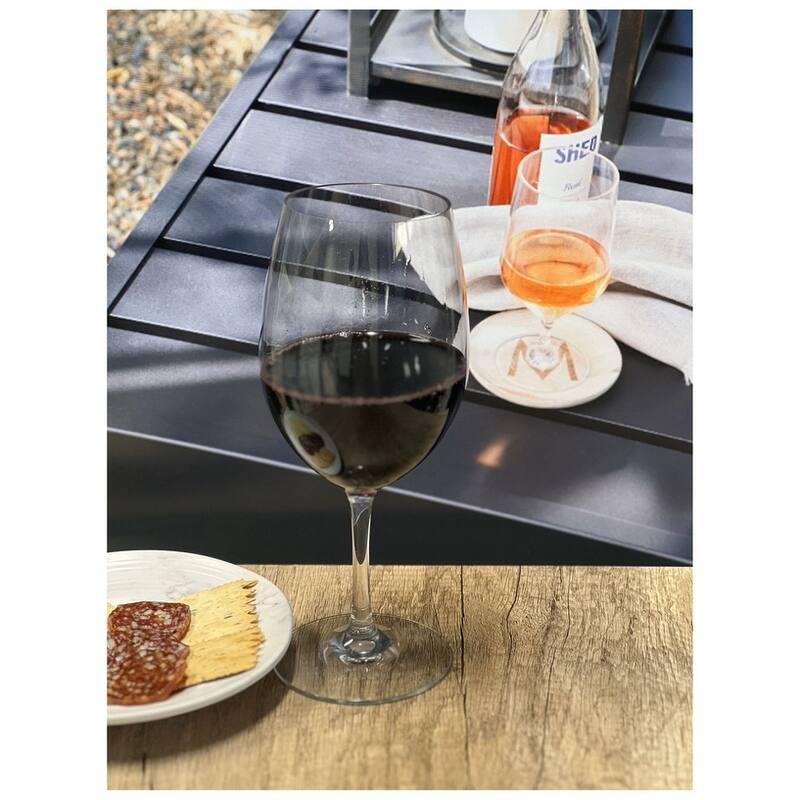 LeadingWare Plastic Wine Glasses Set of 4 (20oz), BPA Free Tritan