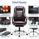 preview thumbnail 15 of 57, EROMMY Heated Massage Executive Office Chair, PU Leather with Retractable Footrest