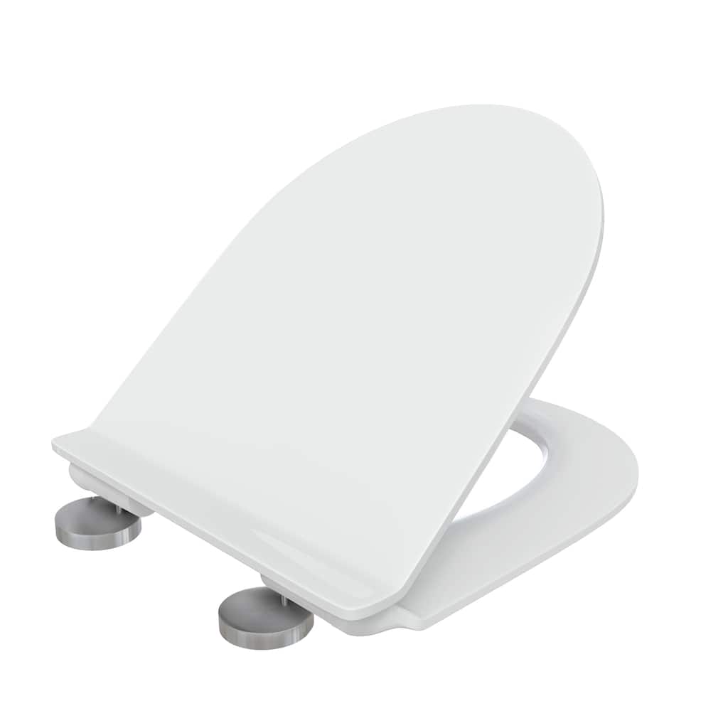 Back To Wall Quick Release Toilet Seat - 17.72" x 14.37" 2.05"