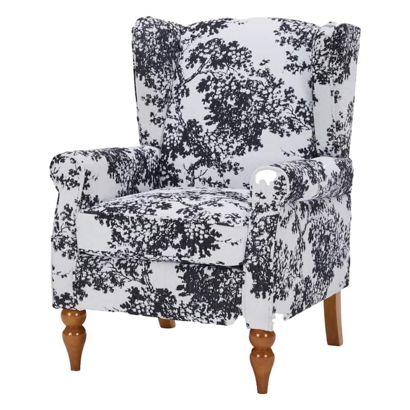 Arm Chairs Wingback Chairs with Solid Wood Coffee Table, Reading Chair