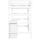 preview thumbnail 20 of 22, Twin Size Loft Bed with Desk, Blackboard, Shelf and 3 Drawers