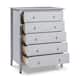 Taylor & Olive Snowberry 5-drawer Pine Wood Tall Storage Dresser