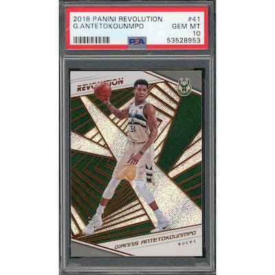 Giannis Antetokounmpo 2018 Panini Revolution Basketball Card #41 PSA 10 - 8'6" x 11'6"