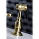 preview thumbnail 27 of 30, Kingston Brass Heritage 8-Inch Widespread Kitchen Faucet with Brass Sprayer