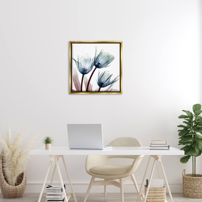 Stupell Translucent Tulip Bulbs Framed Floater Canvas Wall Art Design By Albert Koetsier