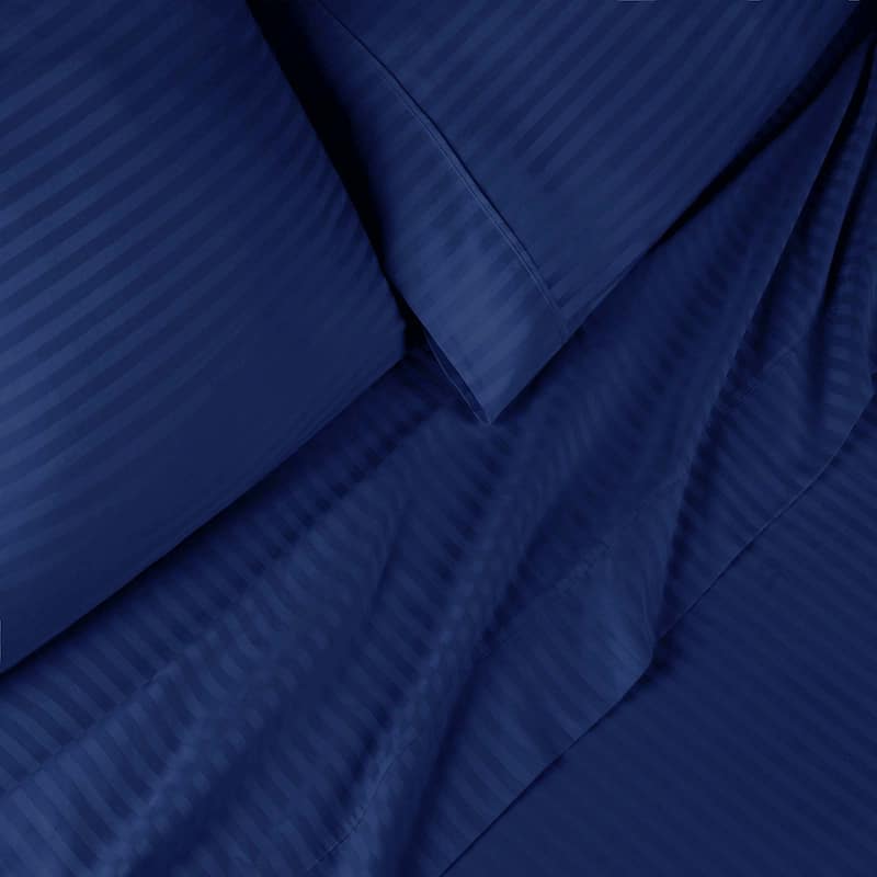 Superior Gyda Deep Pocket 400-Thread Count Striped Egyptian Cotton Sheets