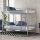 preview thumbnail 1 of 44, Metal Bunk Bed Silver - Twin