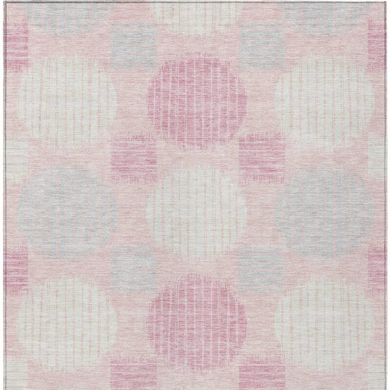 HomeRoots Geometric Transitional Rectangle Outdoor Rug