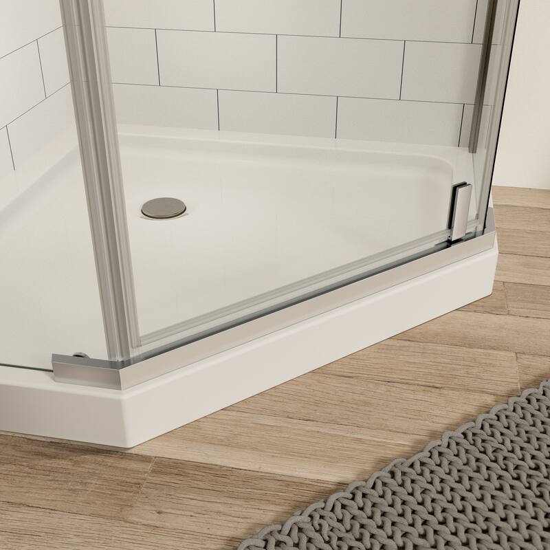 Pivot shower door, with 1/4" tempered glass