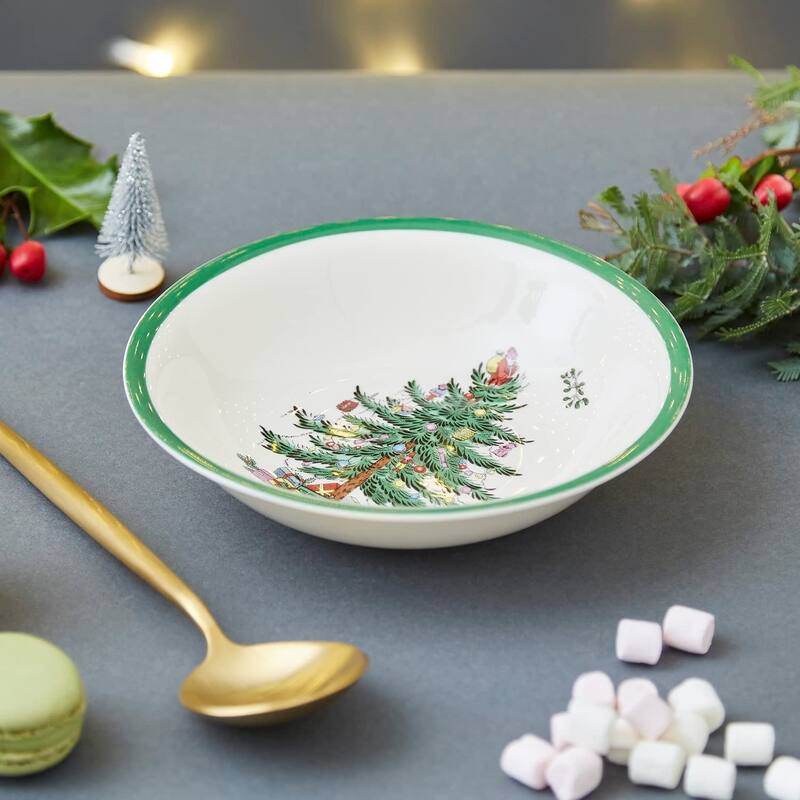 Spode Christmas Tree Ascot Cereal Bowls Set of 4
