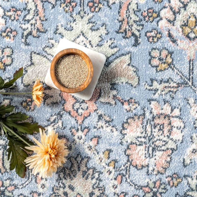 Nuloom Valencia SpinClean Traditional Persian Machine Washable Area Rug