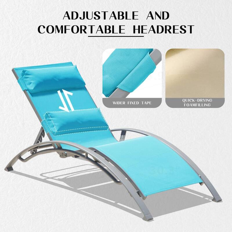 Pool Lounge Chairs Set of 3