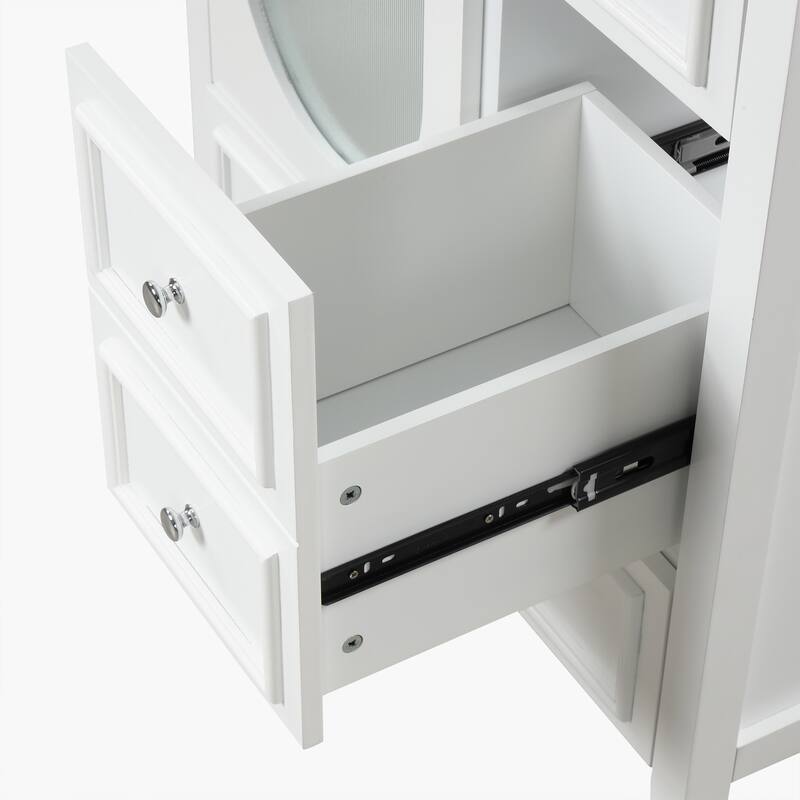 Bathroom Vanity with Sink,Bathroom Vanity Cabinet with Three Drawers and Door