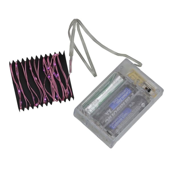 Shop 35ct B O Pink Led Micro Christmas Fairy Lights 6 Ft Pink Wire Overstock 25754307