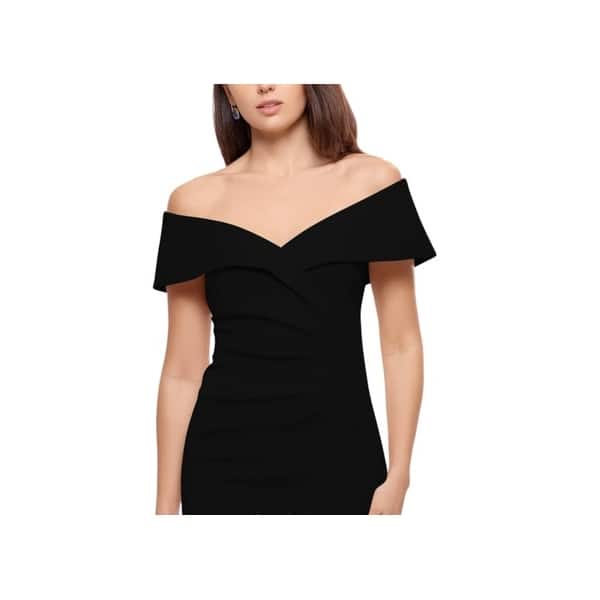 XSCAPE Women's Off the Shoulder Sheath Dress Black Size 12 - Bed Bath & Beyond - 40578633 XSCAPE Women's Off the Shoulder Sheath Dress Black Size 12 - Bed Bath & Beyond - 40578633