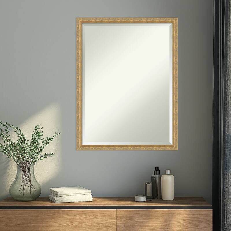 Mila Beveled Wood Framed Wall Mirror