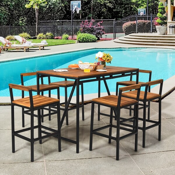 Patio bar set for sale discount