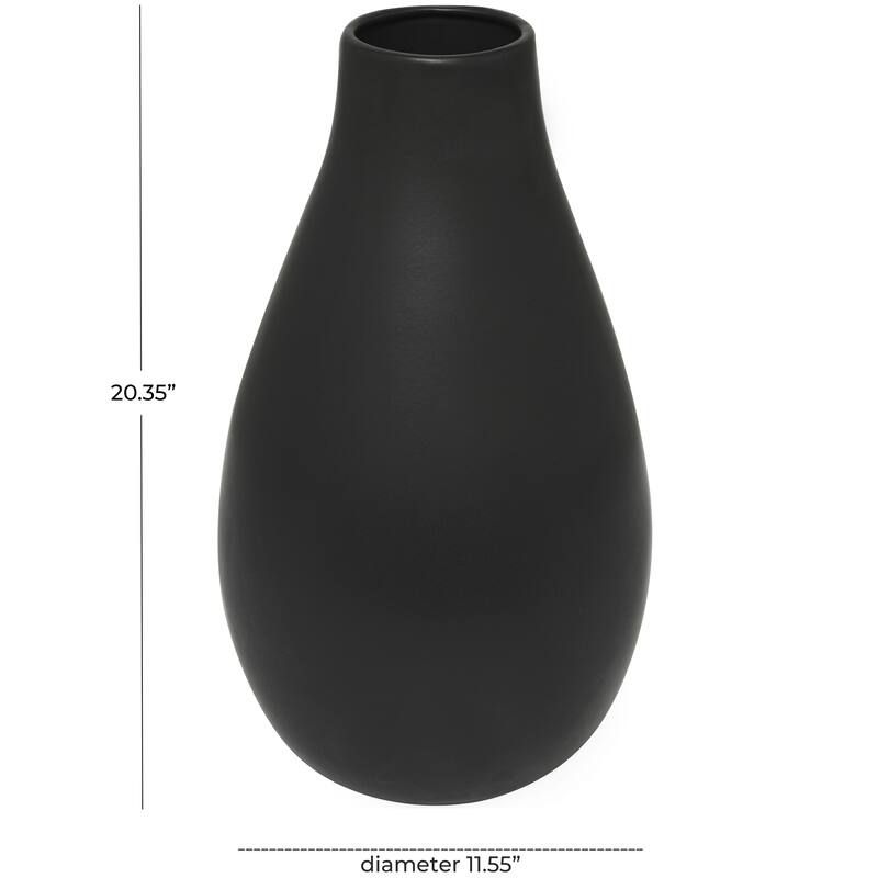Ceramic Decorative Vase - White or Black - Roche River Decor