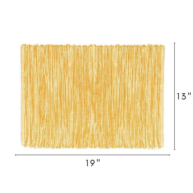 Fabstyles Shadows Cotton Placemats Set of 4 - 13x19
