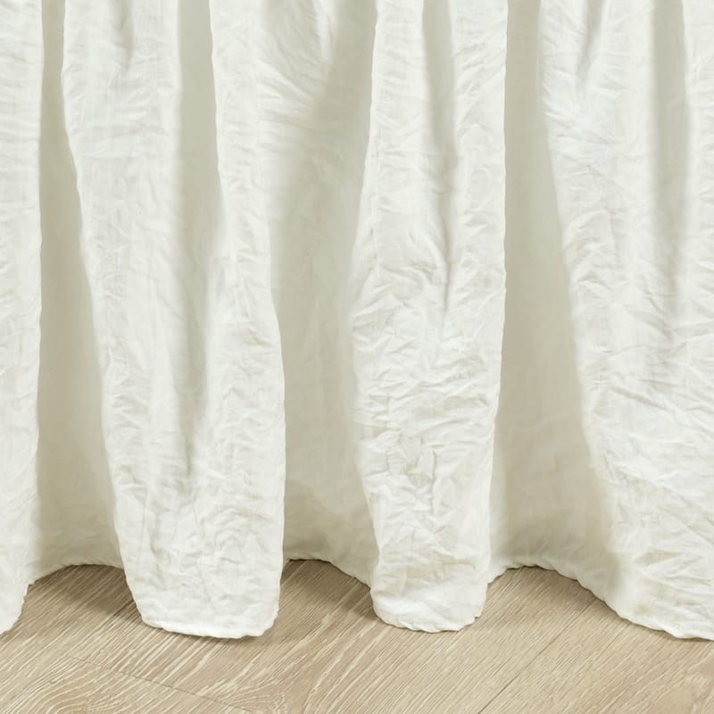 Lush Decor Ruched Ruffle Elastic Easy Wrap Around Bedskirt
