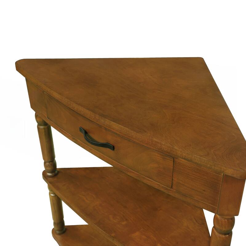 33.8 Inch Small Triangle Corner Table