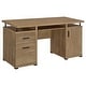 preview thumbnail 5 of 31, Tracy 55-inch 2-drawer Office Computer Desk