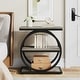 preview thumbnail 20 of 29, 3 Tiers End Table, Wood Side Table for Living Room, Slim Nightstand