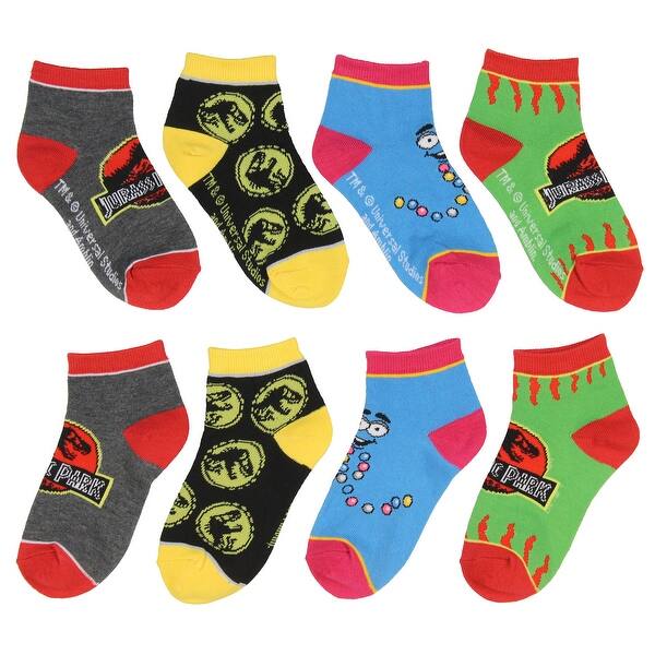 JURASSIC PARK BOYS 5 PACK NO SHOW SOCKS