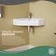 preview thumbnail 3 of 13, Alexander II White Porcelain Corner Wall Mount Bathroom Sink