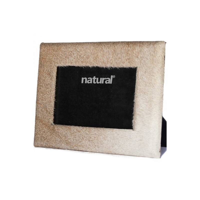 11" x 13" Natural Cowhide - 8" x 10" Picture Frame