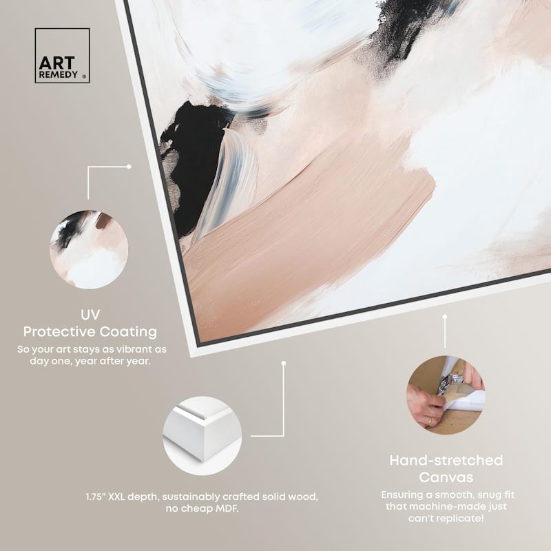 Swirls of Cream II Canvas by Art Remedy