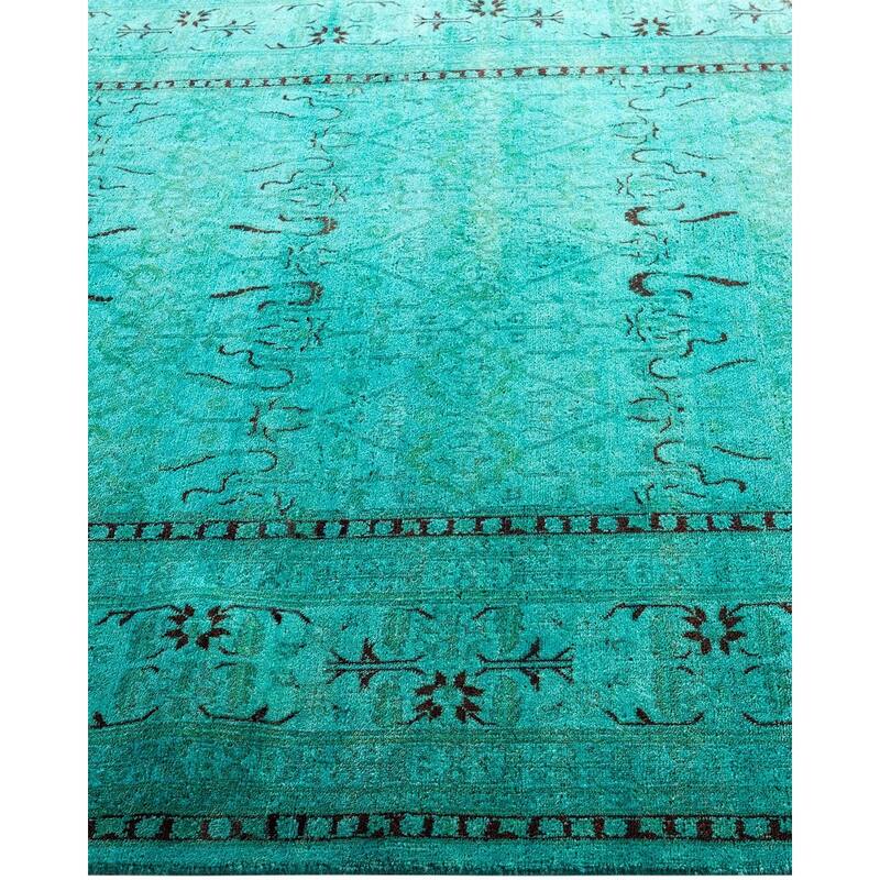 Fine Vibrance One-of-a-Kind Hand-Knotted Area Rug - Blue, 5' 3" x 7' 3" - 5' 3" x 7' 3"