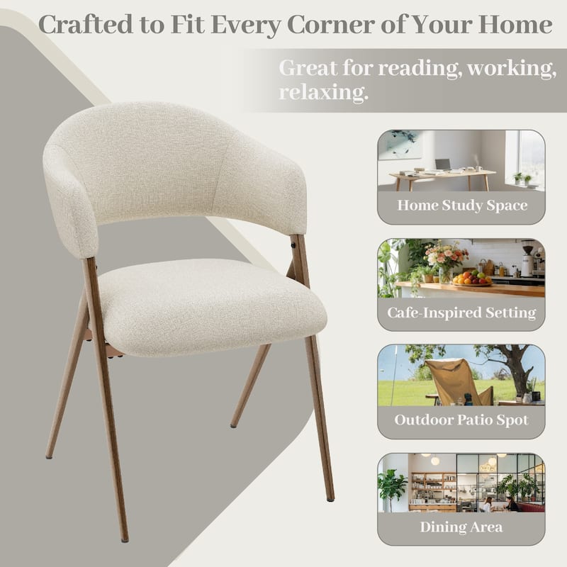 Modern Reclining Dining Chairs, 135° Back & 18.9" Wide Seat with Thick Cushion