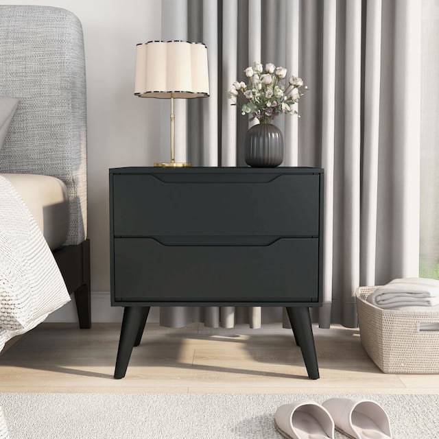 Carson Carrington Bodo Mid-century Modern 2-drawer Nightstand