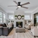 preview thumbnail 53 of 69, YUHAO Kaleido 52 in. Indoor Matte Black 3-Colors Integrated LED 6-Speeds Ceiling Fans with Dual-Finish Blades and Remote Control