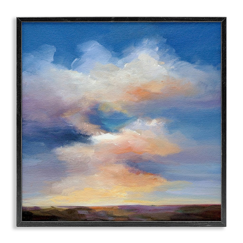 Stupell Luminous Sunset Clouds Framed Giclee Art Design By Karen Hale
