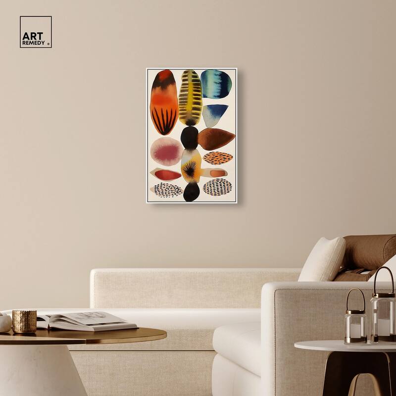 Assembled Pieces I Canvas by Art Remedy