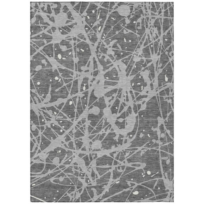 Machine Washable Indoor/ Outdoor Modern Campo Chantille Rug