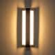 preview thumbnail 10 of 9, 1-Light Modern Black Aluminum Integrated LED IP54 Waterproof Outdoor Wall Light - 13.5 in. H x 4.7 in. W x 2.6 in. D