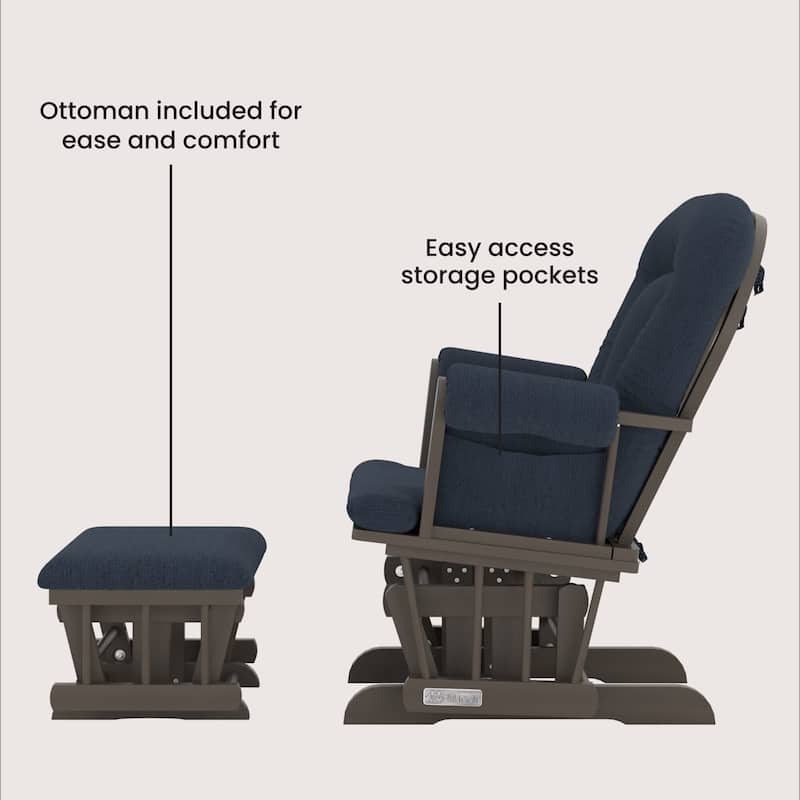 Child Craft Tranquil Glider Rocker and Ottoman Set