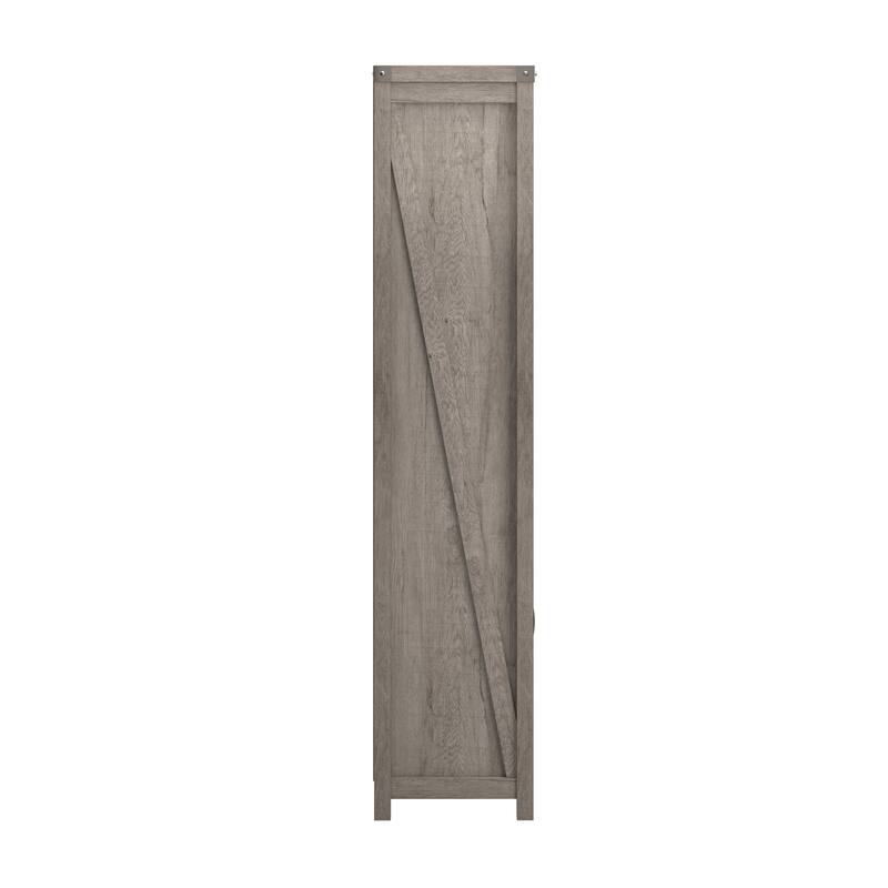 Knoxville Tall 5 Shelf Bookcase with Doors by Bush Furniture