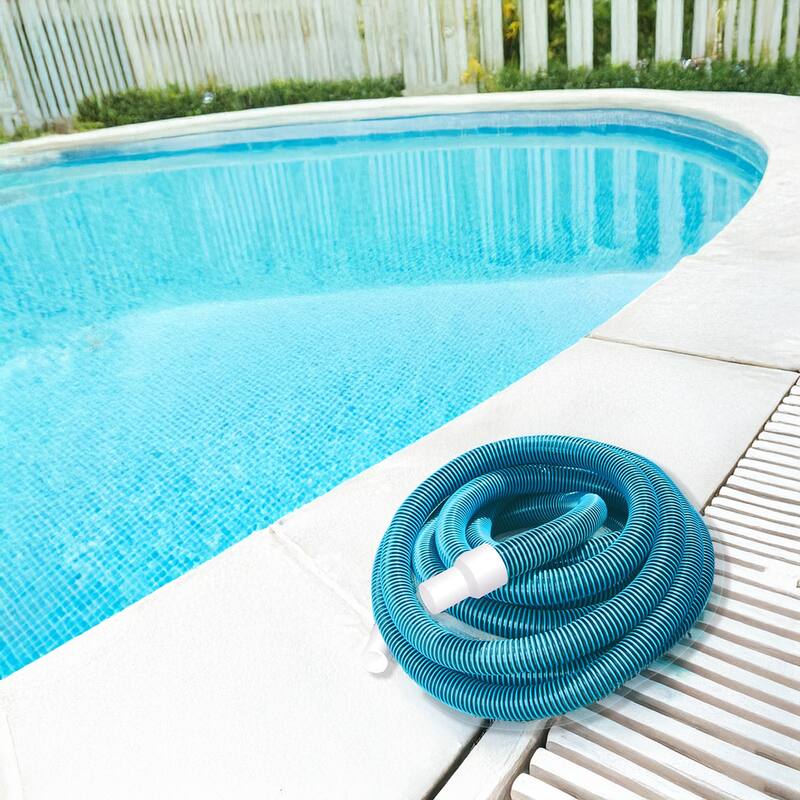 40' Blue Hydro Tools Vacuum Swimming Pool Hose with Swivel Cuff