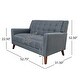 preview thumbnail 10 of 14, Candace Mid-century Modern Fabric Loveseat by Christopher Knight Home