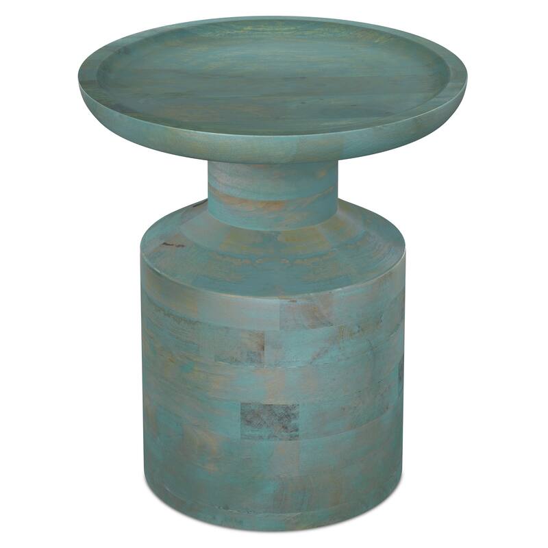 WYNDENHALL Norbury 16 inch Wide Solid Mango Boho Accent Table & Assembled